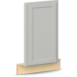 RELIABILT Parkstone II Corner Sink Front, Light Gray, 36" W, 1 Door, Fully Assembled - 641005 | Lowe's Pro Supply